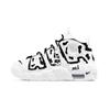 Air More Uptempo Synthetic Leather Slip Resistant Abrasion Resistant Cushioning Mid Top Vintage Basketball Shoes DH9719-100(Team1940-)