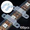 100pcs No Shading LED Strip Fix Clips Silicone LED Strip Mounting Brackets  LED Light Installation