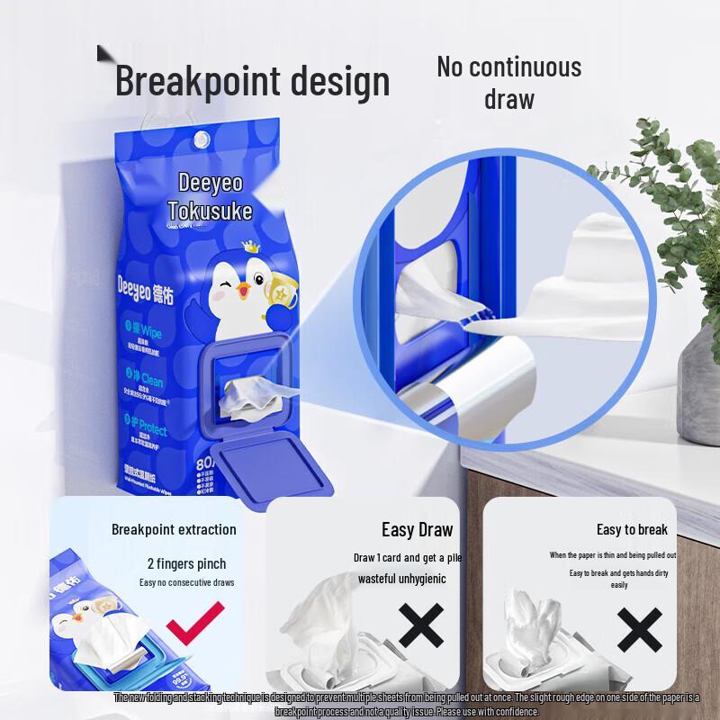 DEEYEO Wall-Mounted Wet Toilet Paper
