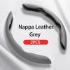 Hot Selling Universal Anti-Slip Sweat-Absorbing Flat-Mouth Design Nappa Leather Car Handle Wheel Cover Car Steering Wheel Cover
