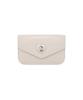Lemasque Heart Lock Compact Business Card Holder Warm Gray