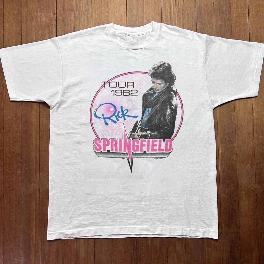New 1982 Rick Springfield Raglan Tour Christmas Gift Unisex S-5XL Shirt CA321 Unisex T-Shirt S