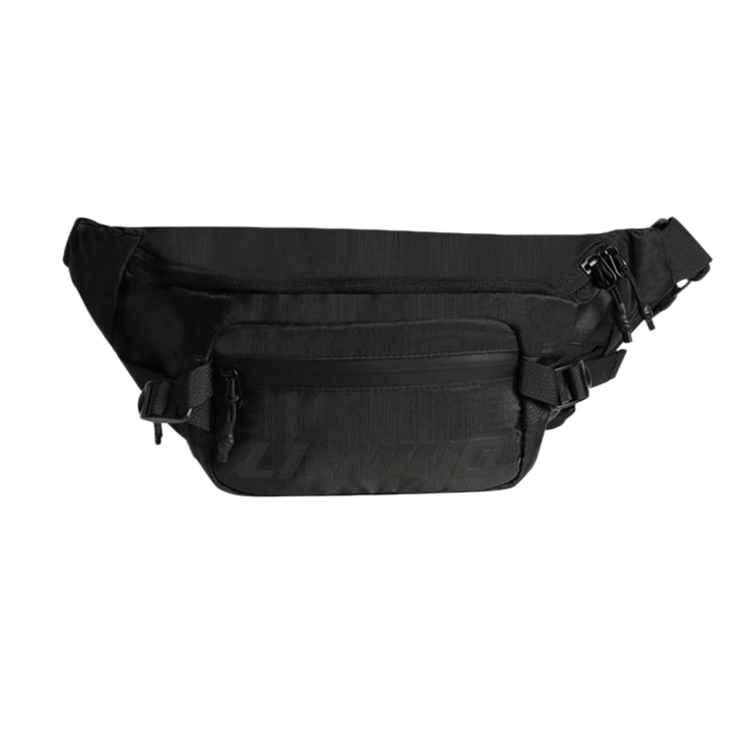 

Li-Ning Waist Bag, Crossbody Bag, Fitness Phone Waist Pack, Large Capacity Chest Bag, Black чорний