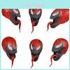 All Red Venom Spider-man Cosplay Mask For Adults Comfortable Latex Headgear