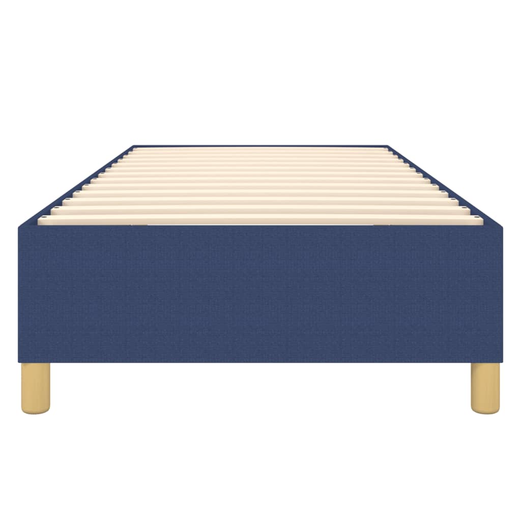 Vidaxl Bed Frame Without Mattress Blue 90X200 Cm Fabric