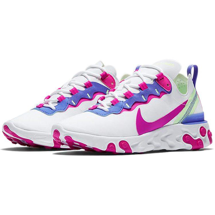 Nike React Element 55 White Fire Pink Women's BQ2728-104