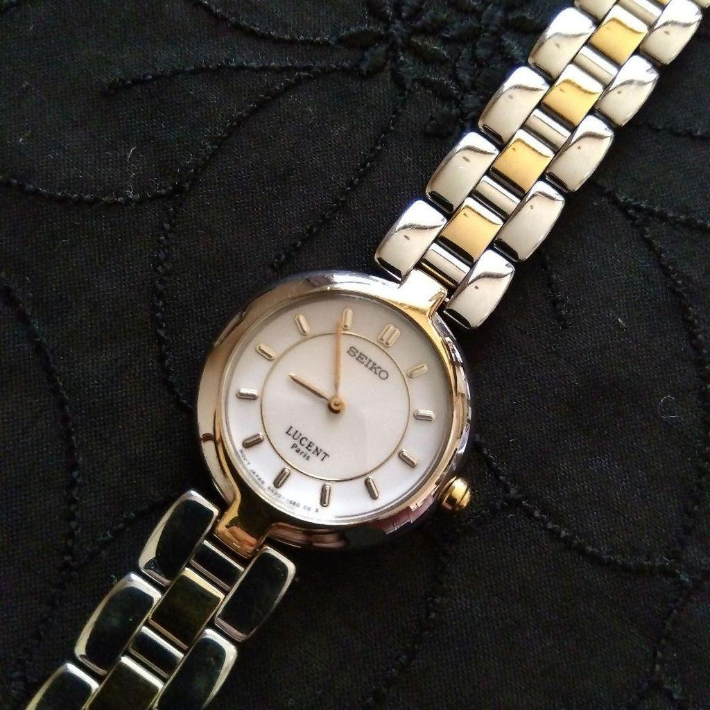 [USED] SEIKO LUCENT Wristwatch (Quartz) White/Gold