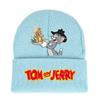 Jerry And Tom Cartoon Print Knitted Hat Hip Hop Cap Outdoor Fashion Gift Unisex