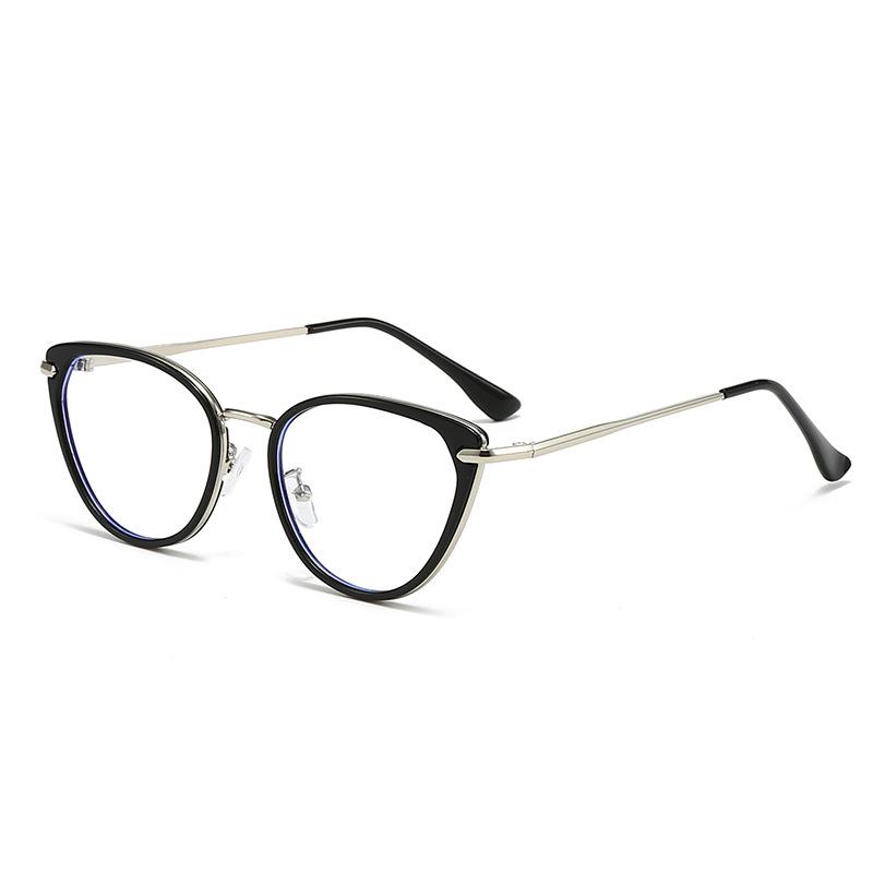 Transparent Cat Eye Computer Glasses Frame Women Men Anti Blue Light Round Eyewear Blocking Optical Spectacle Eyeglasses