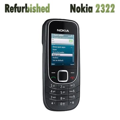Refurbished Nokia Unlocked Original Nokia 2322 Mobile Phone With 1 SIM