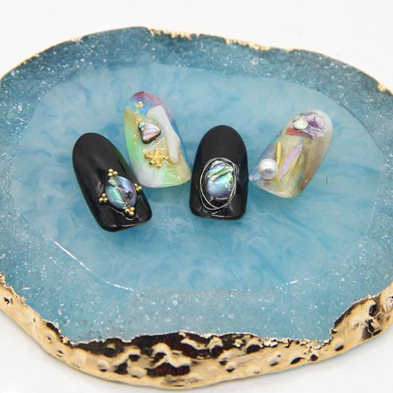 Resinový Nail Art Gel Lak Paleta Barev Displej Držák Talíř Manikúrní Nástroj