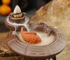 Creative Backflow Incense Burner Ceramic Incense Stick Holder Aromatherapy Censer For Home Office Living Room Teahouse