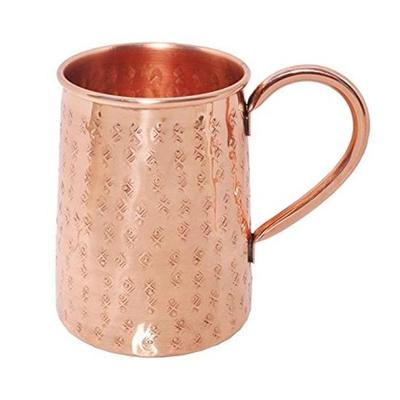 Κούπα Moscow Mule με Μοναδικό Σφυρήλατο Σχέδιο Κατασκευασμένη από Καθαρό Χαλκό
