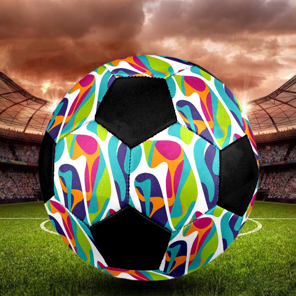 1 pezzo Calcio Sportivo all'Aperto Colorato Astratto, Taglia 5, Sensazione Confortevole e Durevole, Regalo yy26060428