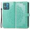 For Motorola Edge 40 Neo 5G Case Mandala Embossed PU Leather 3 Card Slots Phone Cover