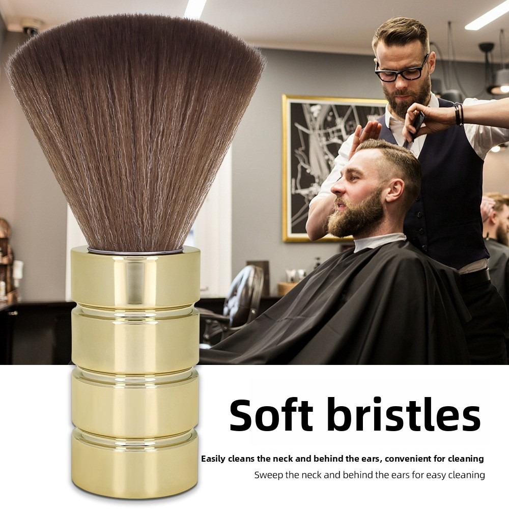 Haircutting Neck Duster Brush Salon Hair Sweeping Brush Soft Nylon Bristle Professional Barber Tool for Men Women Face Neck