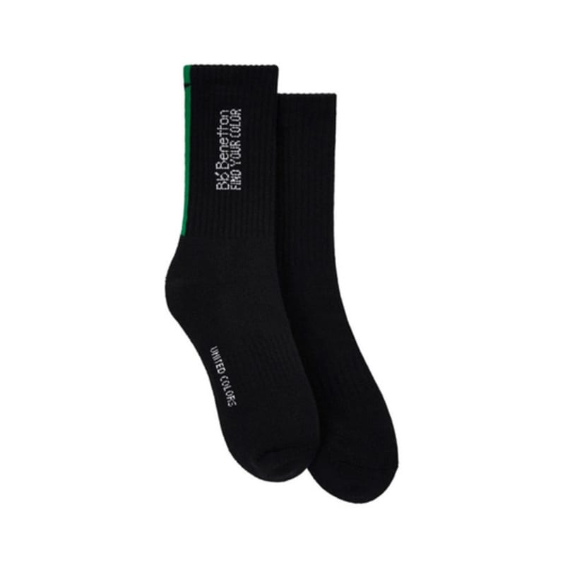 Bb’ Benetton Bibi Running Crew Socks (Black)