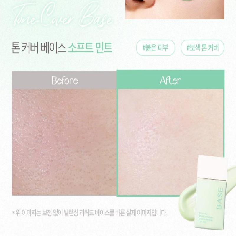 Klavuu Balancing Liquid Tone Cover Base Soft Mint 30ml