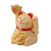 2in Solar Powered Waving Arm Lucky Cat Ornament Welcoming Waving Hand Wealth Fortune Cat