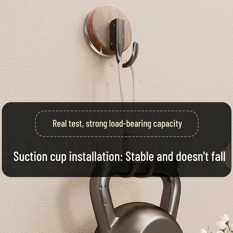 Holzmaserung Saugnapf Haken - Bohrlos, Starke Tragkraft, Rückstandsfrei für Küche, Bad oder Wohnheim.