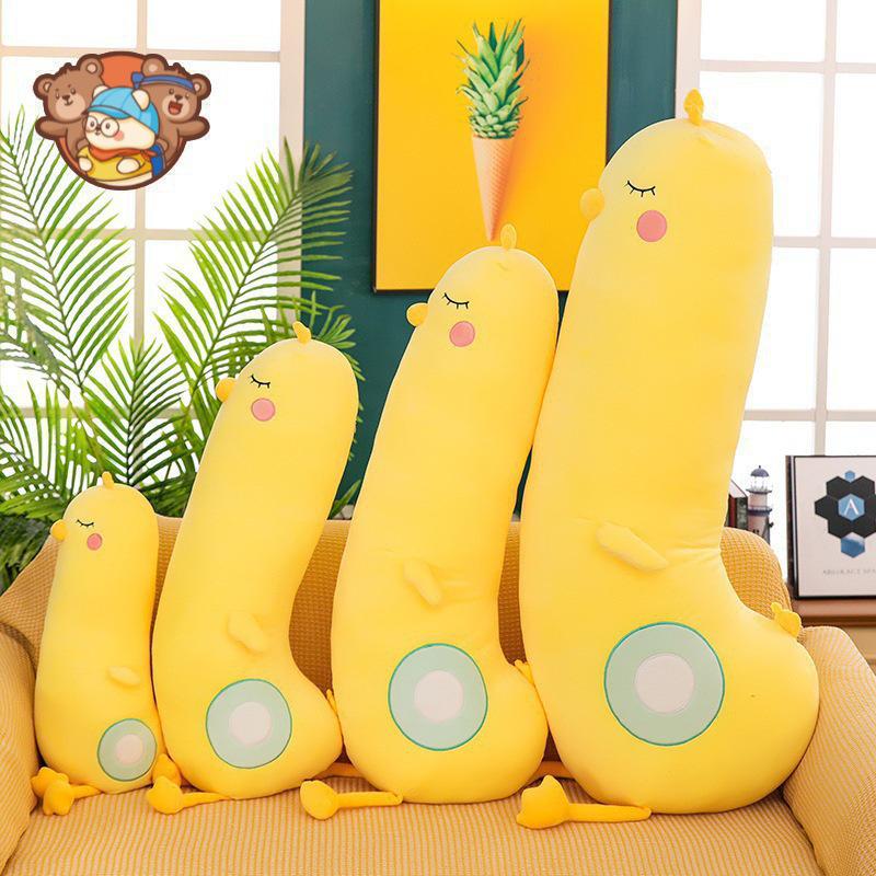 

Yellow Chicken Plush Toy - Removable and Washable Hugging Pillow Doll for Kids, Leg-Clamping Stuffed Animal. 70 cm