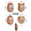 8-Tone Mini Finger Thumb Piano Kalimba Musical Pendant Gift