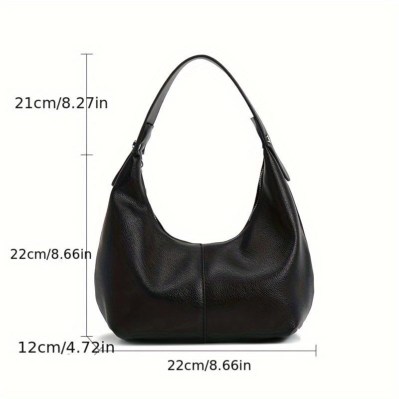 Lychee-patterned dumpling bag for women | Versatile handbag/shoulder bag, stylish commuter bag, perfect for everyday wear, minimalist design.