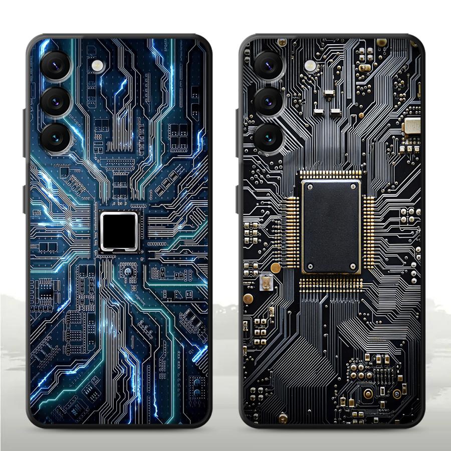 Funda Phone Cover Case for Xiaomi Redmi Note 9 10S 9S 11 10 11s 12s 14 13 Pro Plus 7 8 12 Pro Retro Circuit Board