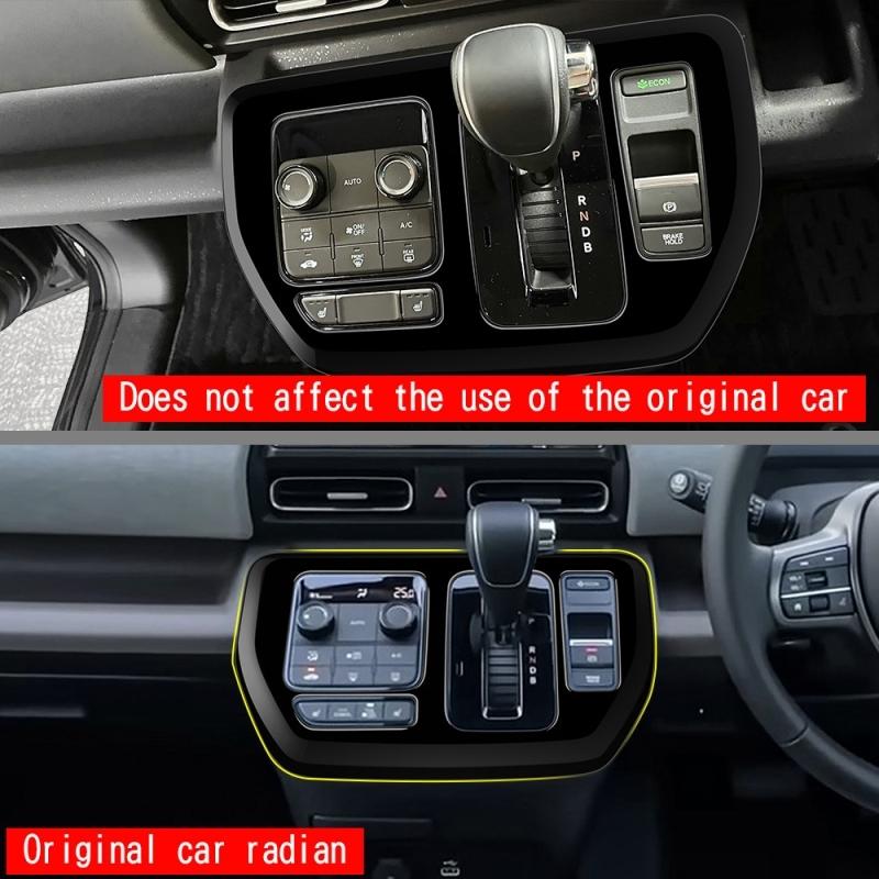 RHD For Honda FREED AIR/CROSSTAR 2024 2025 carbonfiber center conlose Gearbox Shift Panel Gear knob Frame Interior Accessories