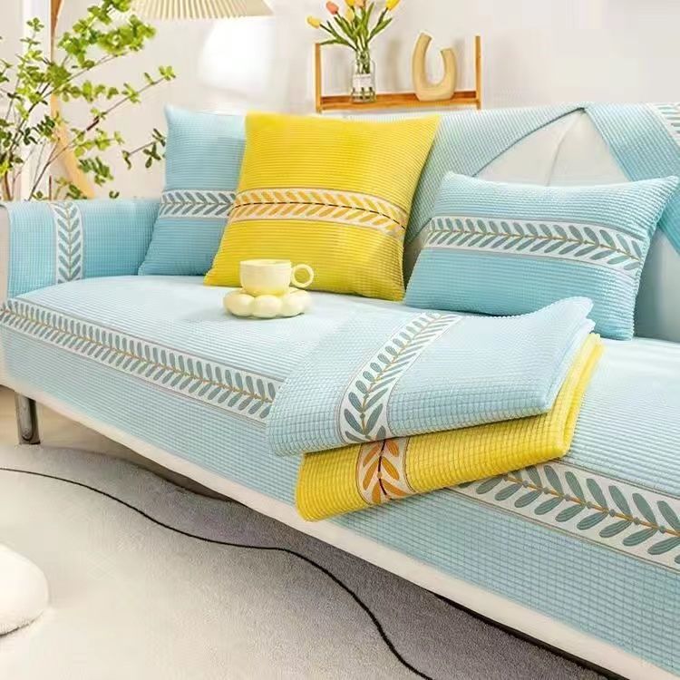 Corn Velvet Sofa Cover New Sofa Cushion All-season Universal Backrest Towel Cover Sofa Cushion Cloth Cushion