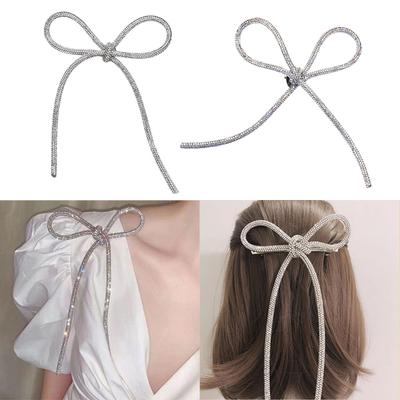 Elegante Pin de Solapa con Lazo de Pedrería Broche de Moda para Mujer con Estilo Accesorio de Joyería para Fiestas Reuniones