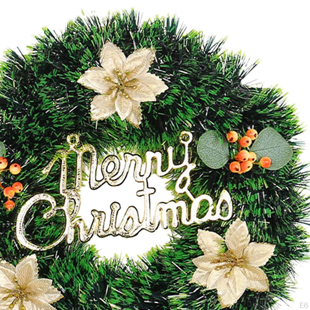 Artificial Christmas Wreath ,Winter Holiday Garland Decoration Xmas for Front Door