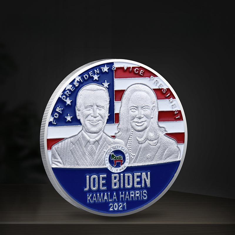 

Foreign commemorative coins, Biden commemorative coins, BIDEN HARRIS commemorative coins срібний