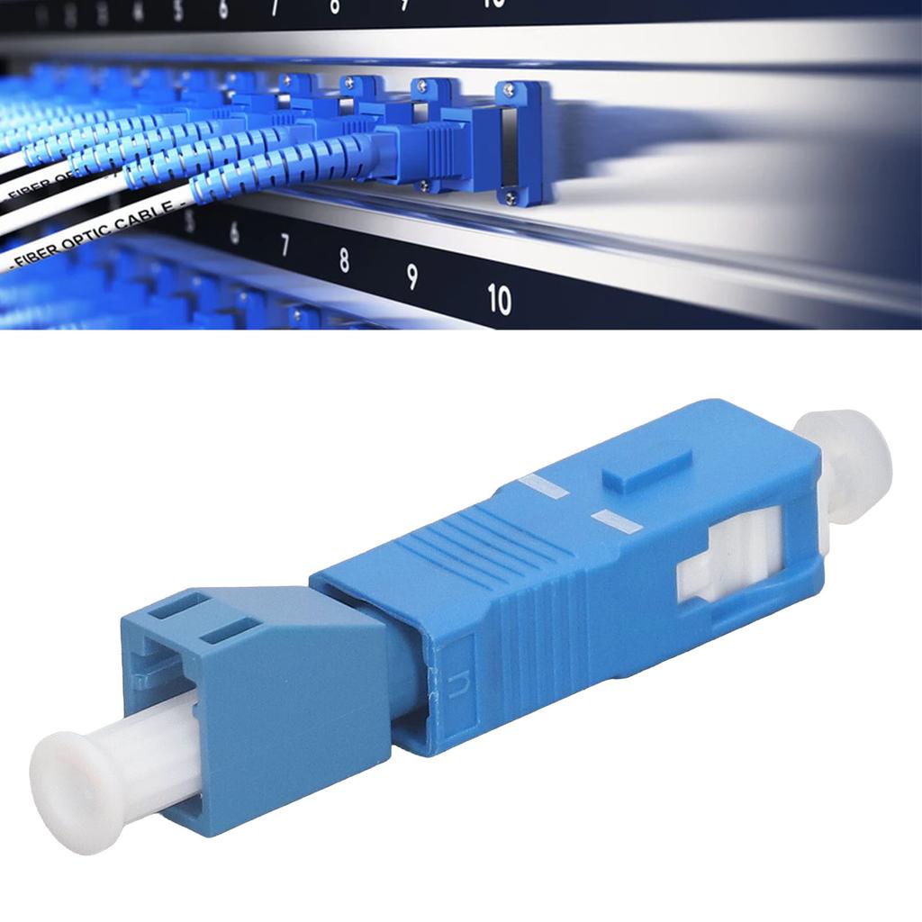 3PCS Optical Fiber Adapters SC Male To LC Female Coupler Red Light Pen Power Meter Convertor