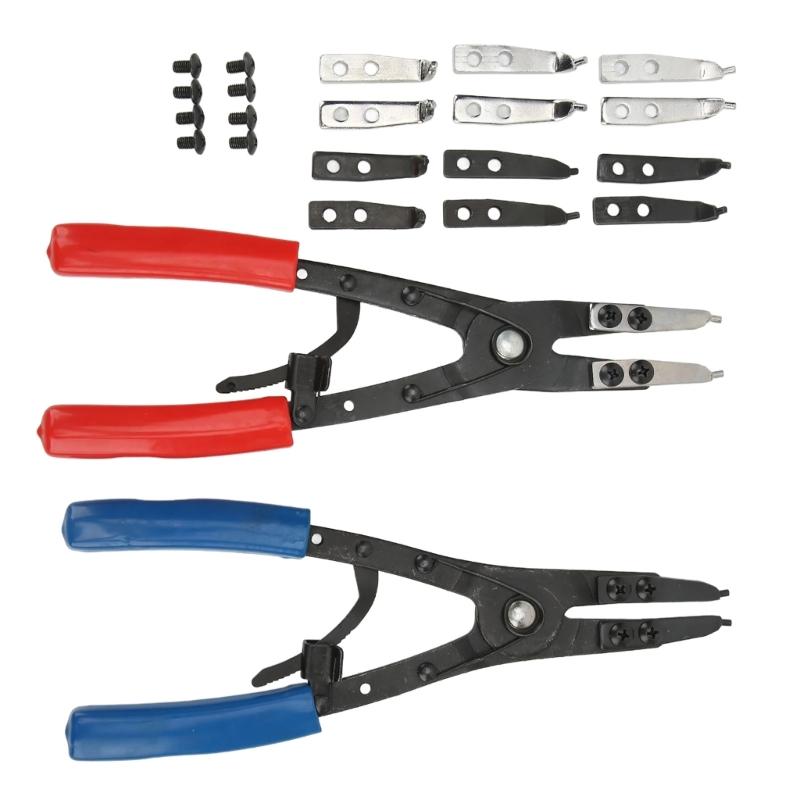 

Internal External Snaps Rings Plier Heavy Duty Circlip Plier Universal Auto Repair Tool with Ratchet Locking Design 1