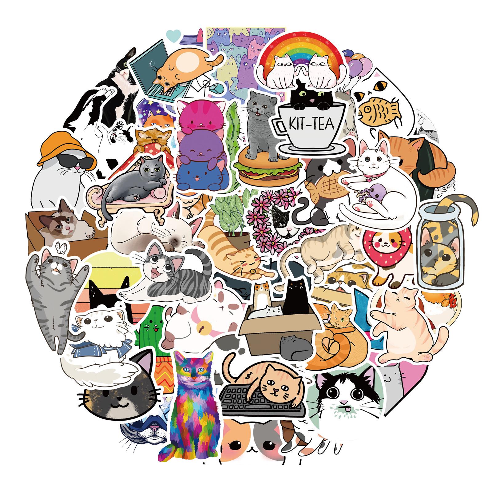 

50 Coffee and Bean-Themed Stickers for Cars, Diaries, and Suitcases