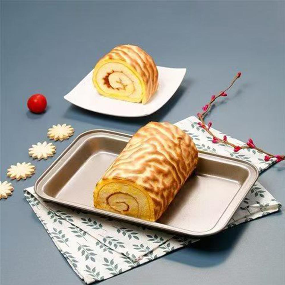 Non-Stick Rectangle Baking Pan 33cm/24cm Carbon Steel Baking Sheet Oven Tray for Biscuit Pie Pizza Roast Muffin Bread Bakeware