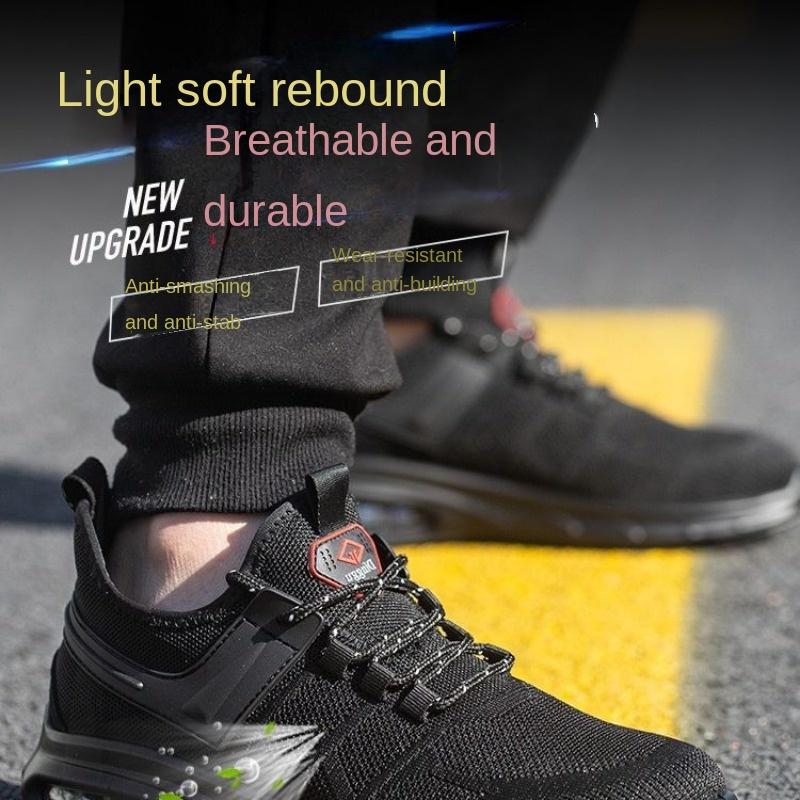 Labor Insurance Shoes Men's Anti-smashing, Anti-piercing, Breathable and Comfortable Steel Bag Head Safety Shoes