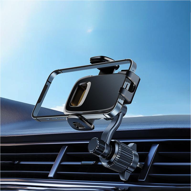 Eary Car Phone Holder Strongest Clip Truck Stand Mount for Dashboard/Windshield/Vent Bracket for iPhone 17 Pro Max 16 15 Samsung Air Vent Model