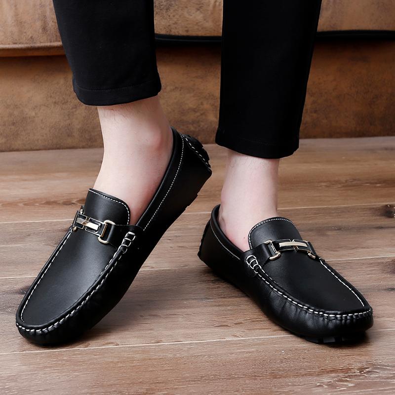 Women Comfort Flats Casual Slip On Men’s Moccasins Loafer Driving Shoes Unisex Plus Size White Shoes
