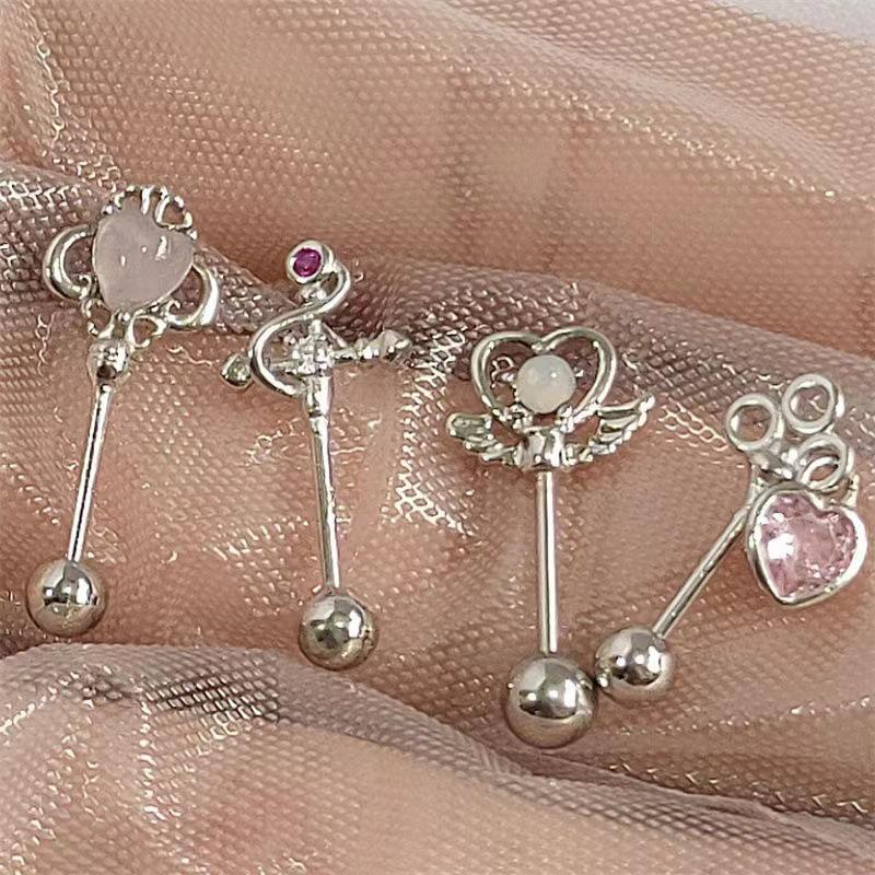 Magic Style Earrings All Simple Earrings Small Metal Three Can Choose Magic Earrings