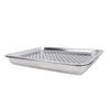 Stainless Steel Small Pet Cooling Bed with Breathable Mesh Pet Cooling Mat Tray for Bunny 40x30cm
