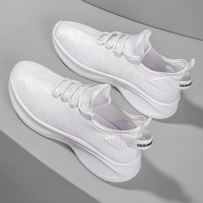 Fashion Large Size 46 Casual Fly Woven Sports Men's Shoes Fashion Casual Running Shoes Summer Mesh Sneakers Trendy Lightweight Walking