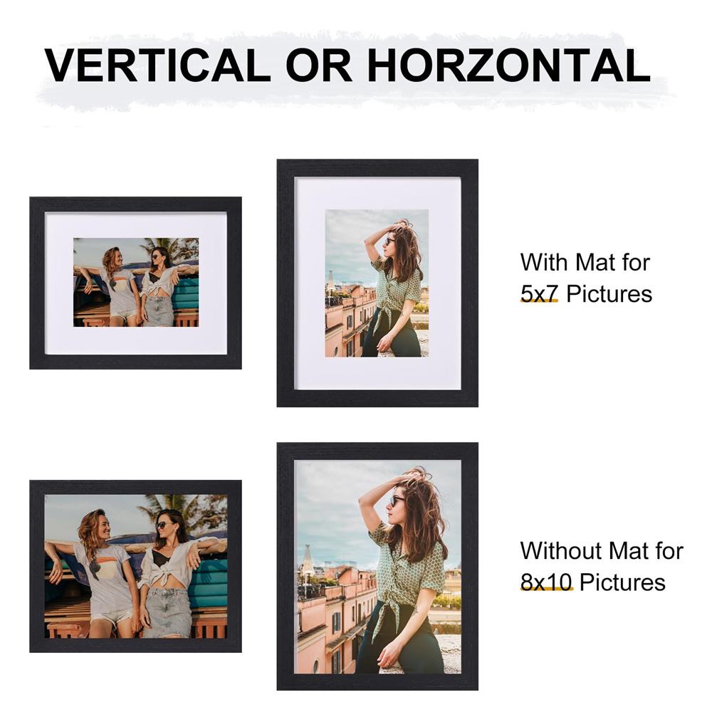 Olanly Picture Frames For Wall Set Display Pictures Collage Frame For Wall or Tabletop Perfect Home Decor Gifts Pictures Display