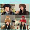Women Knit Hat Acrylic Material Breathable Windproof Winter Fashionable Autumn