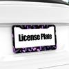 Purple Butterfly License Plate Frame - 1 Pack Personalized Aluminum Car License Plate Cover Butterfly License Plate Holder Universal US-Canada 2 Hole