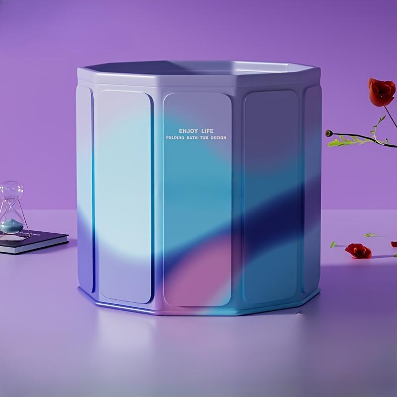 Foldable Portable Shower Bucket Without Installation, PVC Raised Shower Bucket for Adults and Children's Household Use