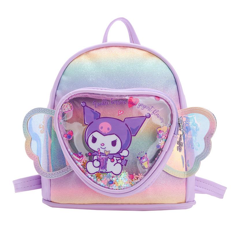 School Bag New Backpack Cartoon Pu Small Bag Cute Girl School Bag Lightweight Small Backpack