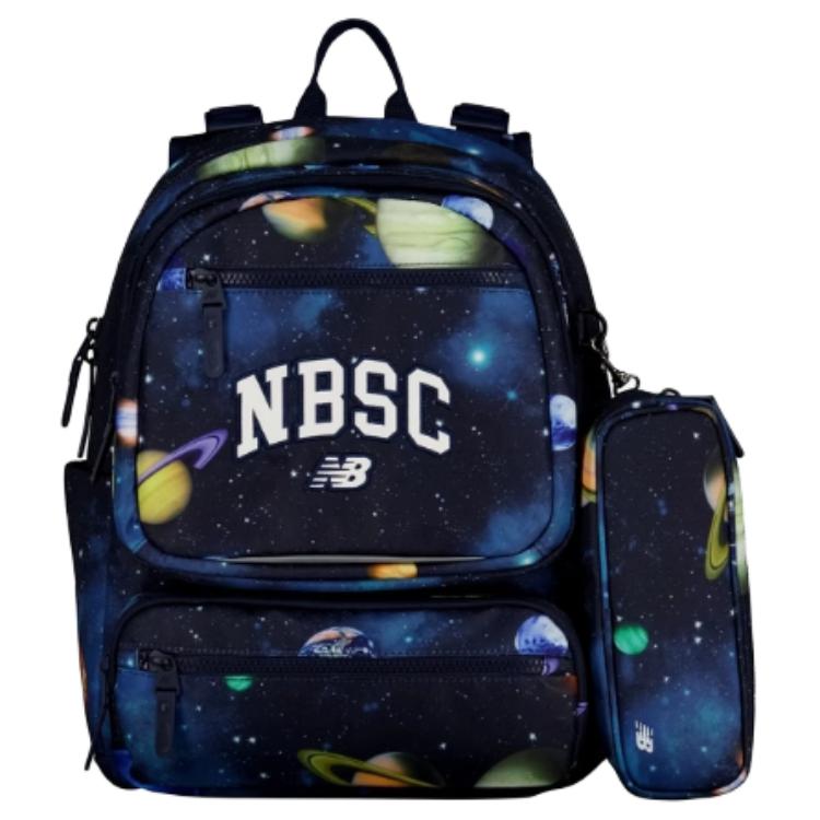 

New Balance Fabric Backpack Regular Kids Black & Blue New Balance ND8PF1E023-BK синий/чёрный