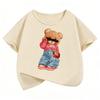 Short Sleeve Streetwear Bear Design Y2k T Shirts Hip Hop Kids Childrens Tshirt Boys Girls Summer Spring Casual Top Tee Shirt